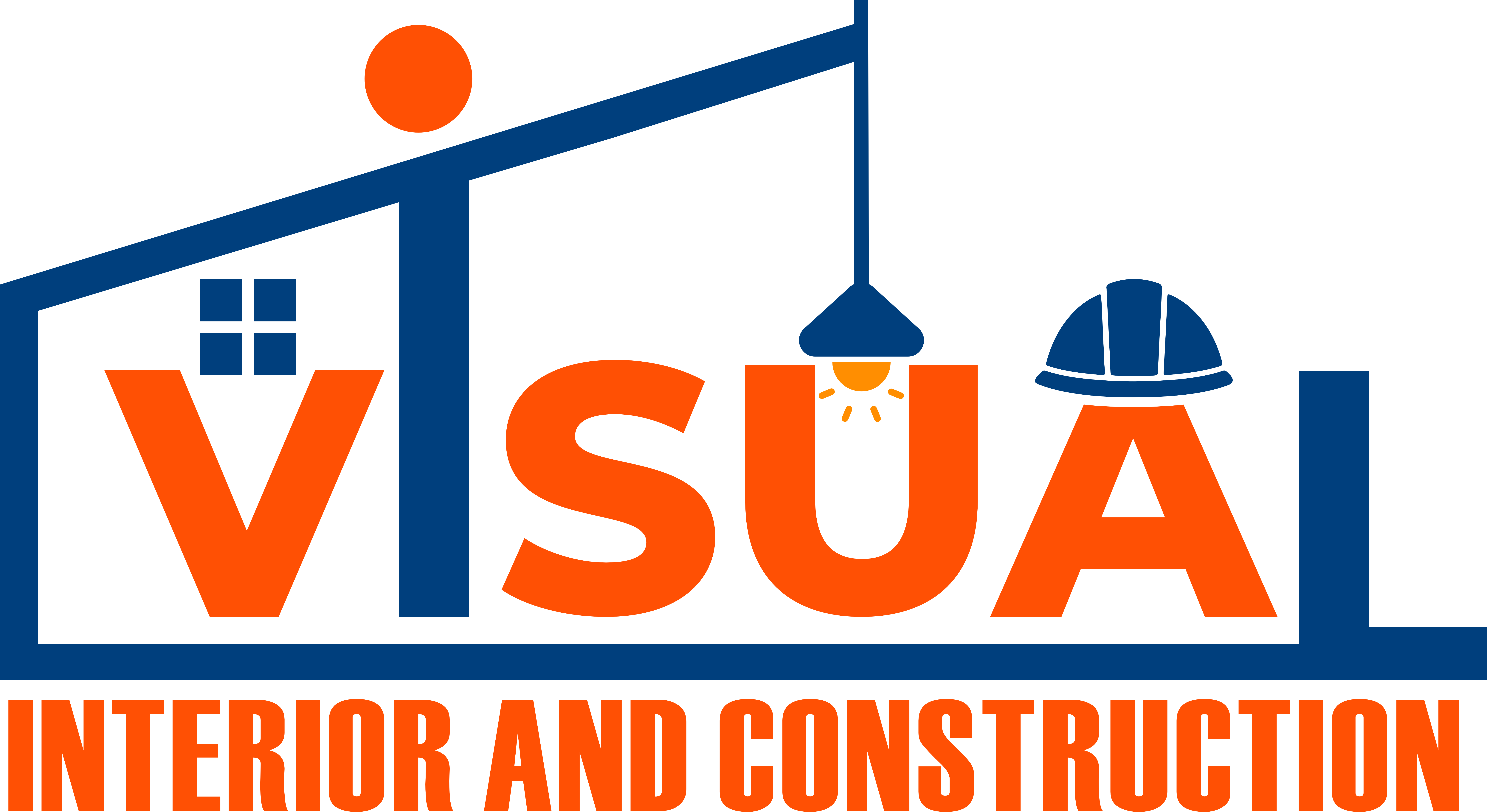 Visual Interior and Construction Logo